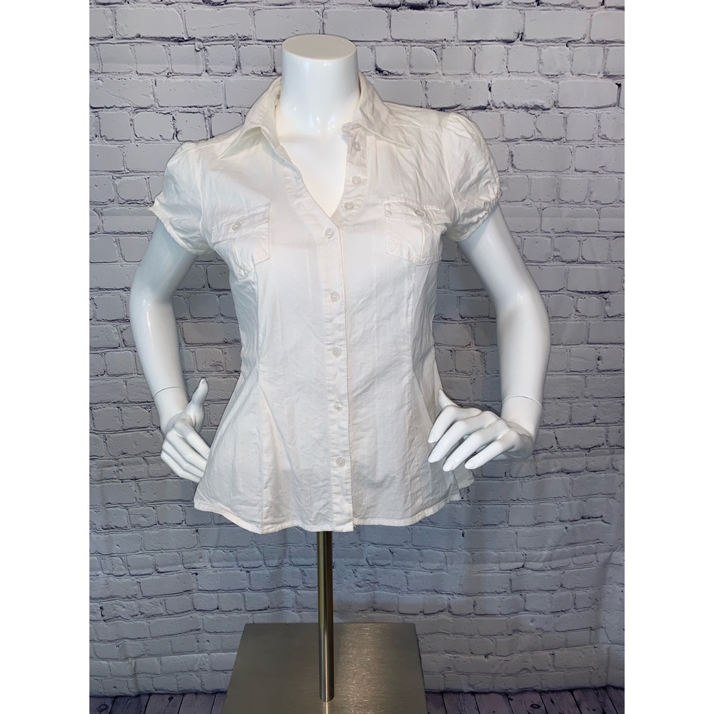 White Button Down Blouse